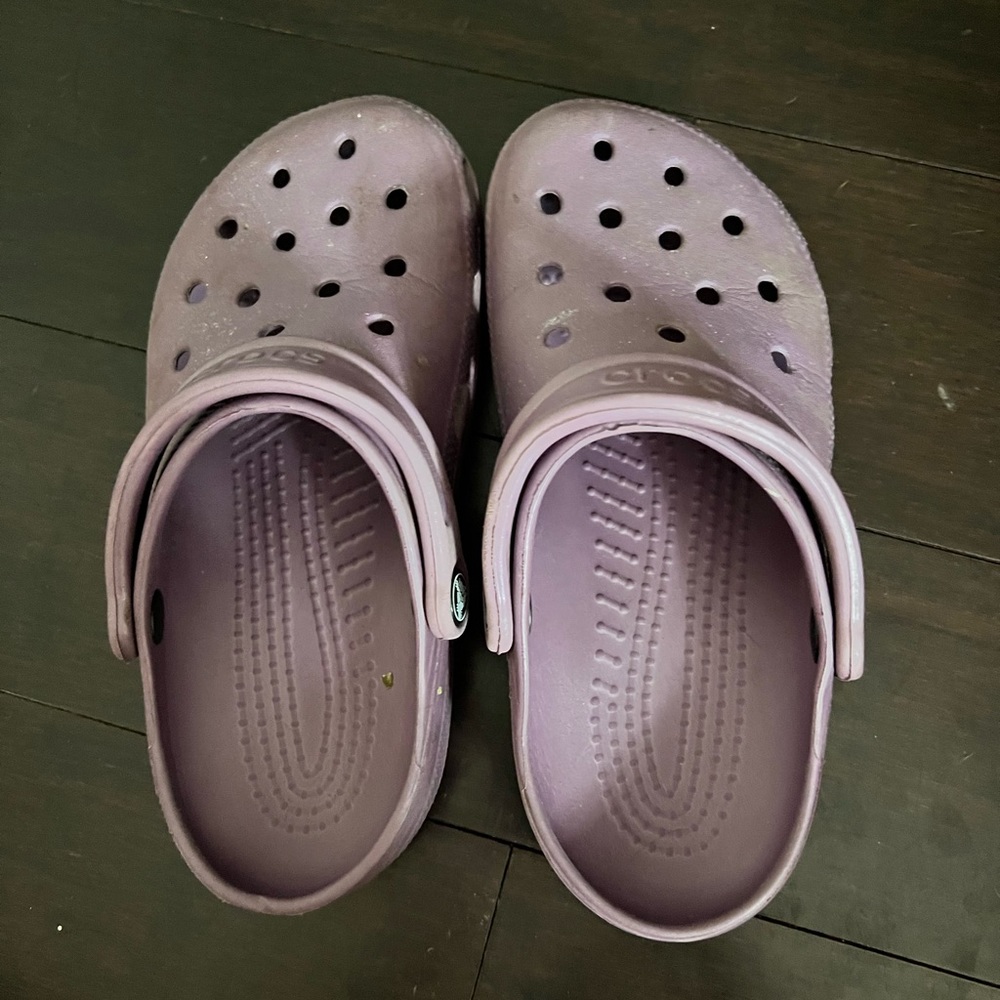 Purple crocs